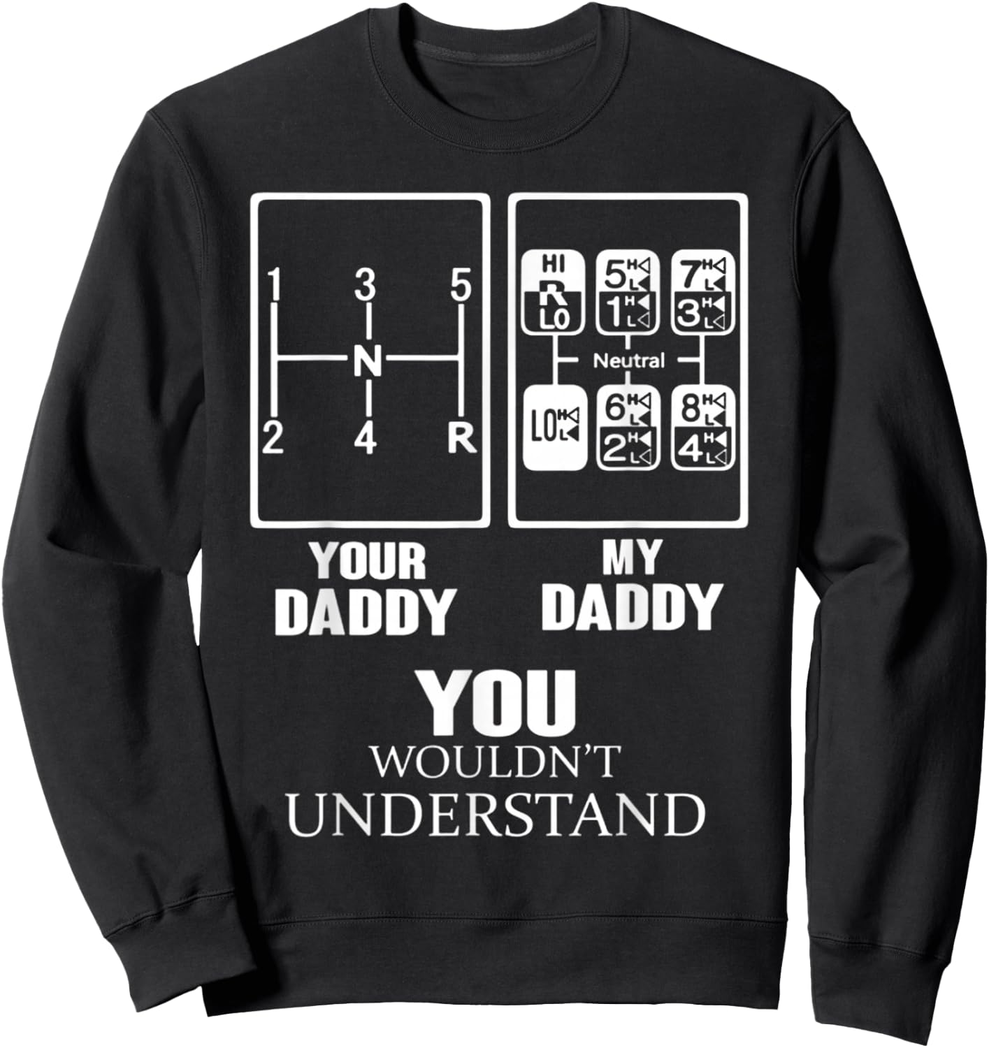 YOUR DADDY - MY DADDY you wouldn't understand Sweatshirt - Sweatshirt | Black