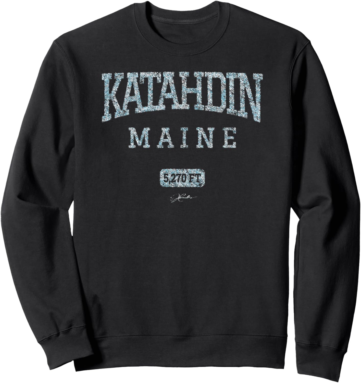 JCombs: Katahdin, Maine, 5,270 ft Sweatshirt - Sweatshirt | Black