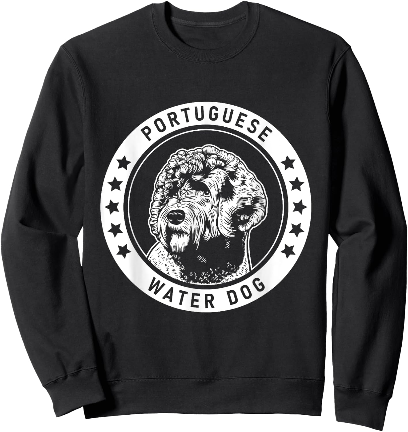 Portuguese Water Dog Fan design Women Girls Kids Sweatshirt - Sweatshirt | Black