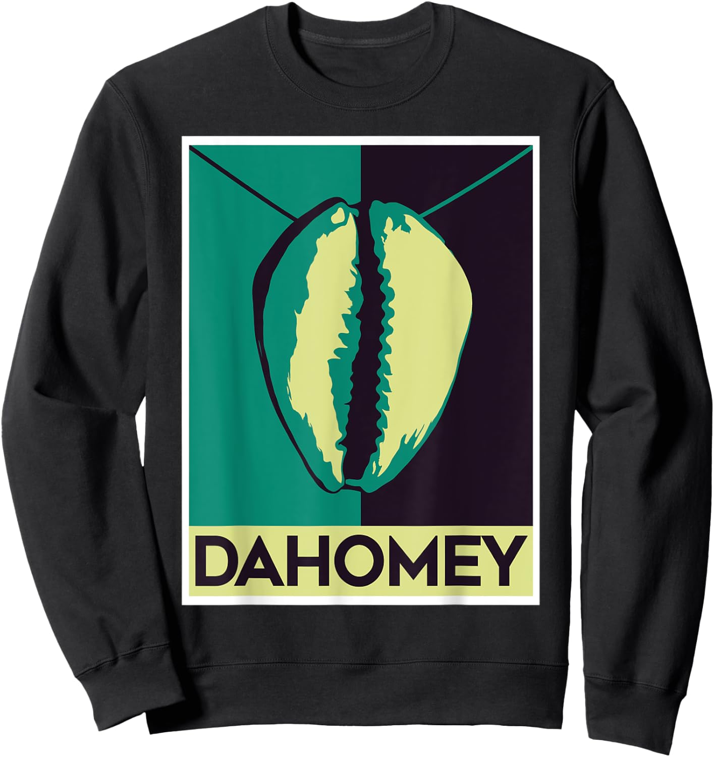 Dahomey kingdom Benin Voodoo Cowrie shell Sweatshirt - Sweatshirt | Black