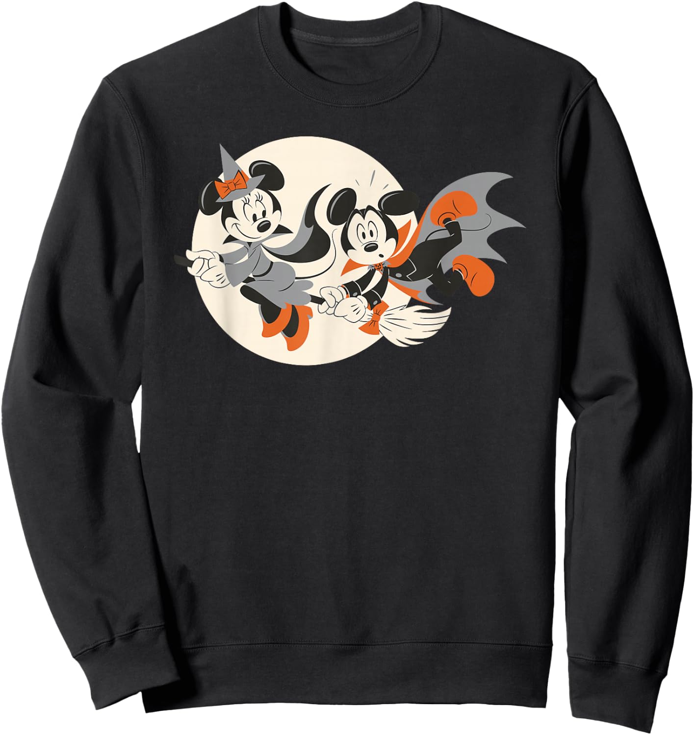 Disney - Halloween Mickey and Minnie Flying Sweatshirt - Sweatshirt | Black