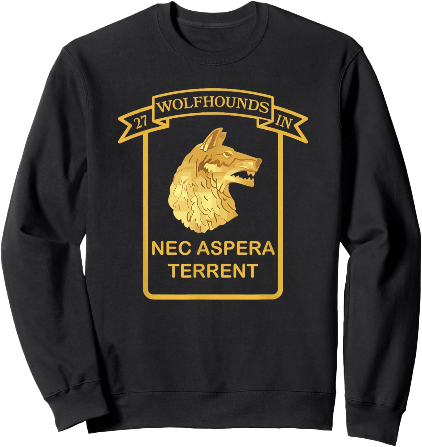 27th Infantry Regiment 25th Infantry Division Wolfhounds Sweatshirt - Sweatshirt | Black