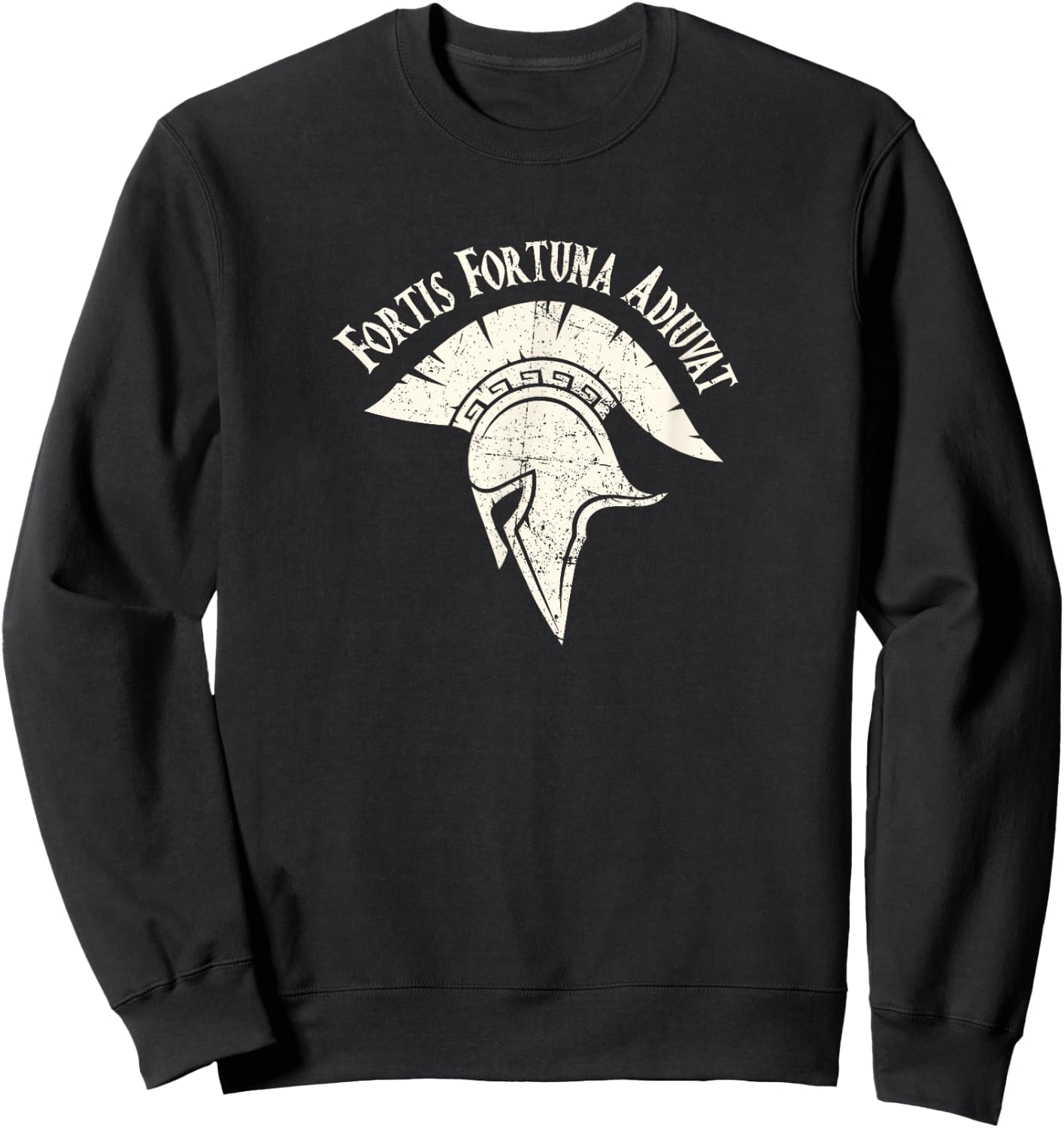 Fortis Fortuna Adiuvat Fortune Favors Tattoo Sweatshirt - Sweatshirt | Black
