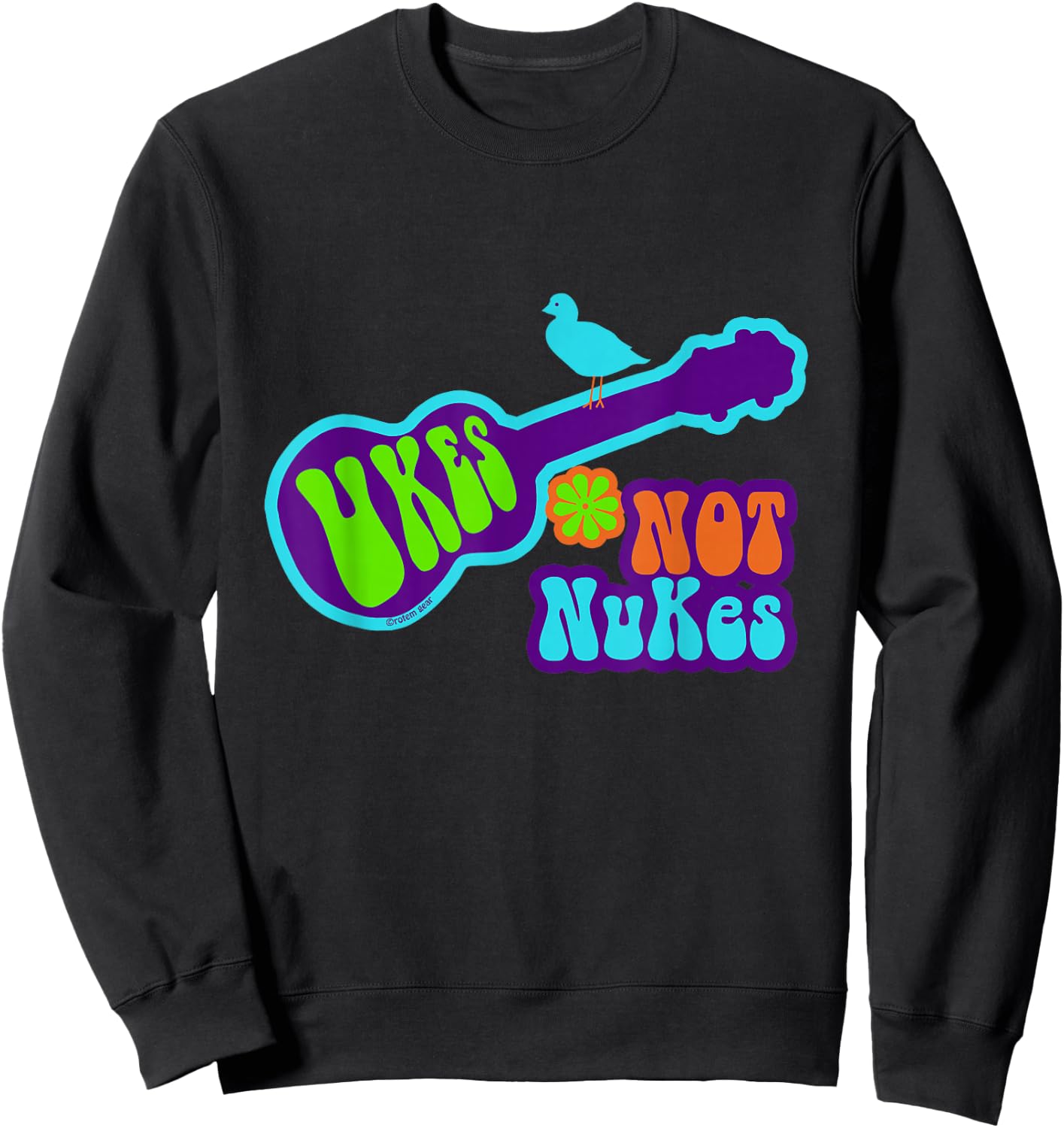 Ukes Not Nukes Sweatshirt - Sweatshirt | Black