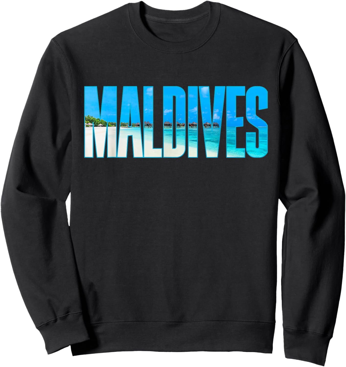 Malediven Souvenir für Paare oder Familie Sommerurlaub Sweatshirt - Sweatshirt | Black