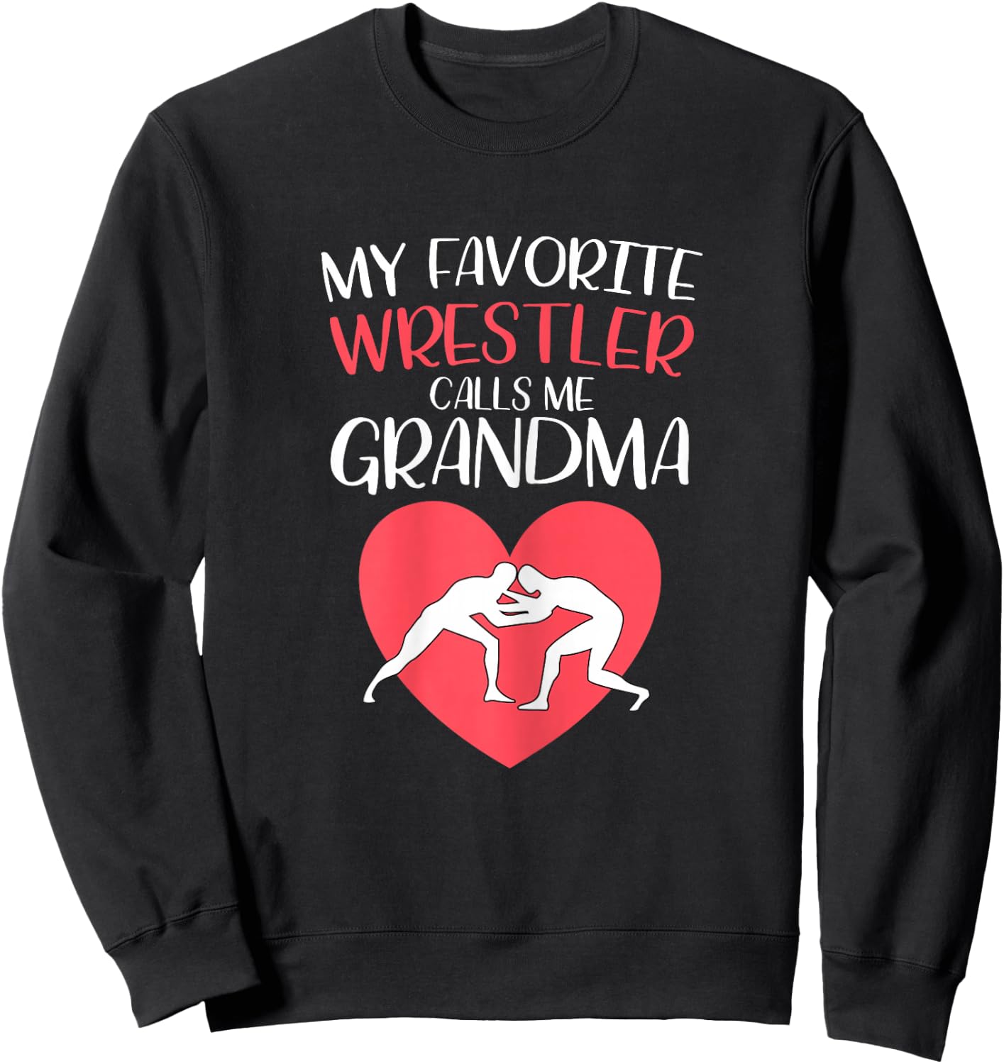 Funny Wrestling Grandma Sweatshirt - Sweatshirt | Black