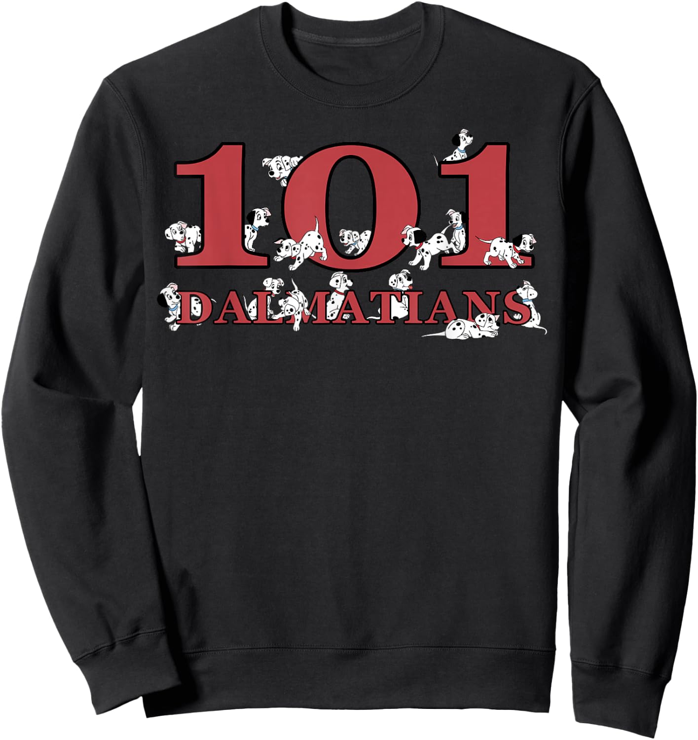 Disney 101 Dalmatians Puppy Logo Sweatshirt - Sweatshirt | Black