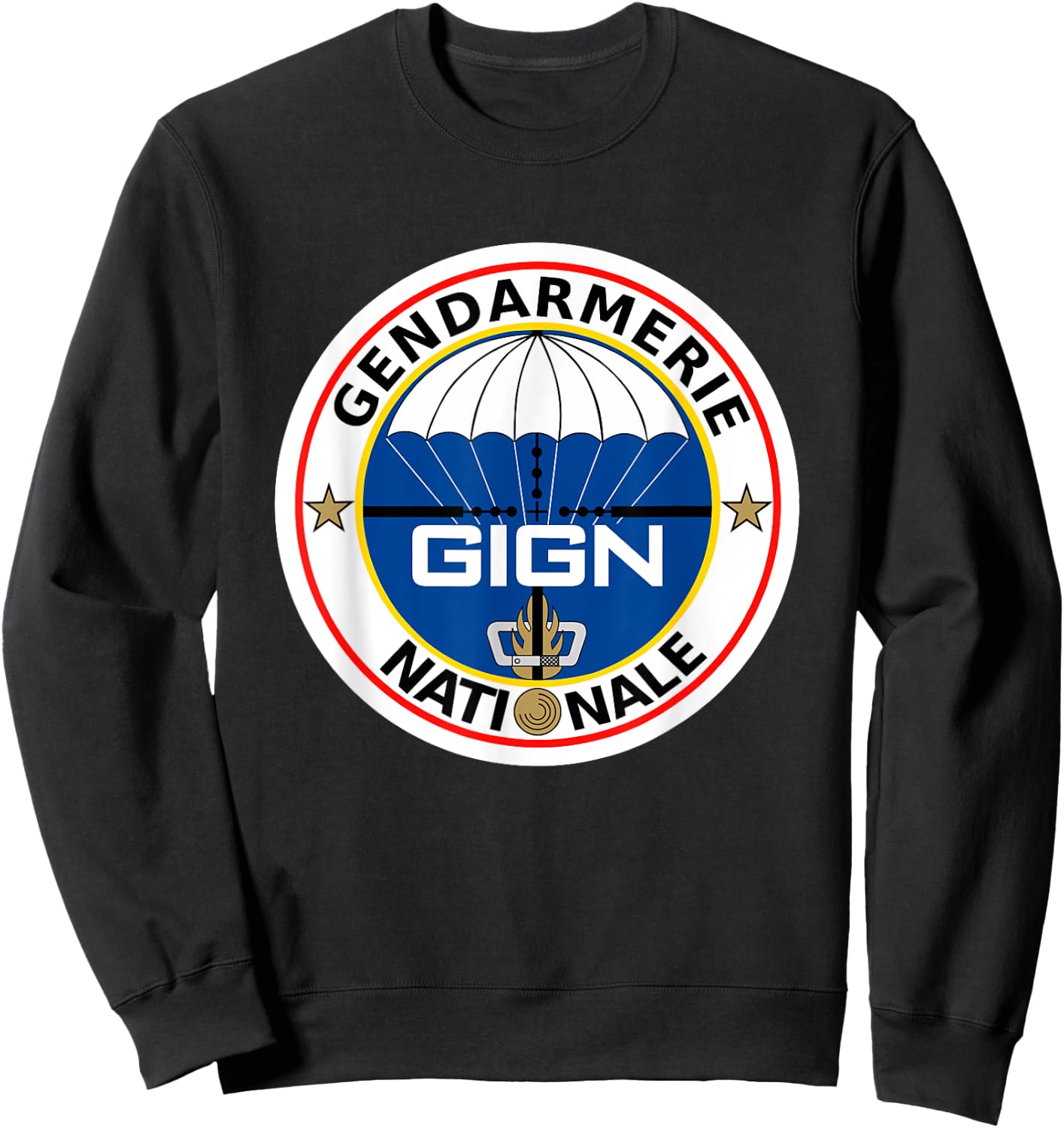 GIGN National Gendarmerie Intervention Group Logo Sweatshirt - Sweatshirt | Black