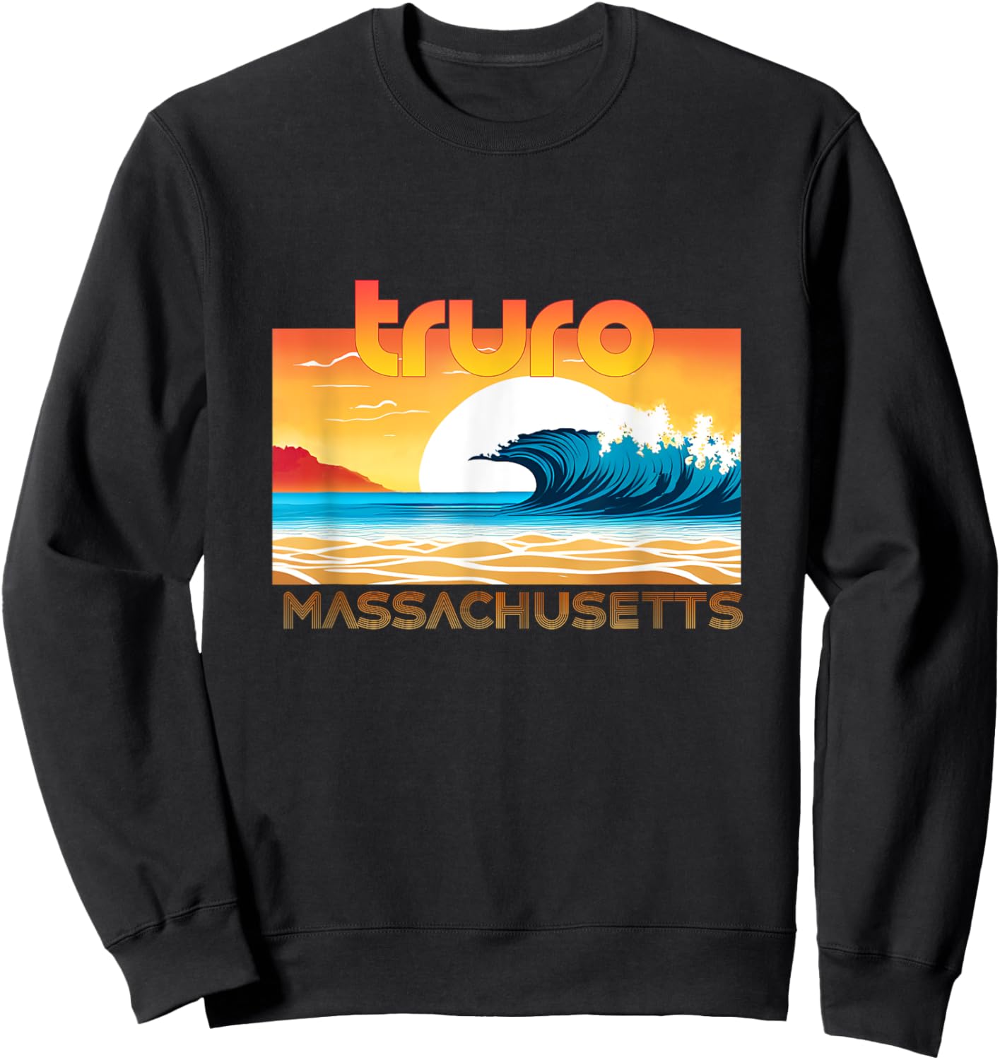 Truro Retro Vintage Souvenir Apparel - Truro Sweatshirt - Sweatshirt | Black