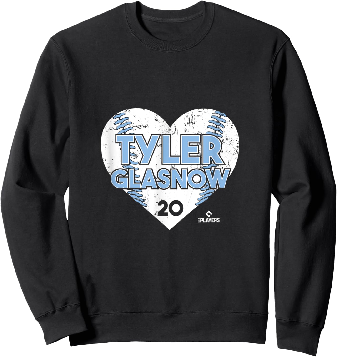 Tyler Glasnow - Heart Baseball - Apparel Sweatshirt - Sweatshirt | Black