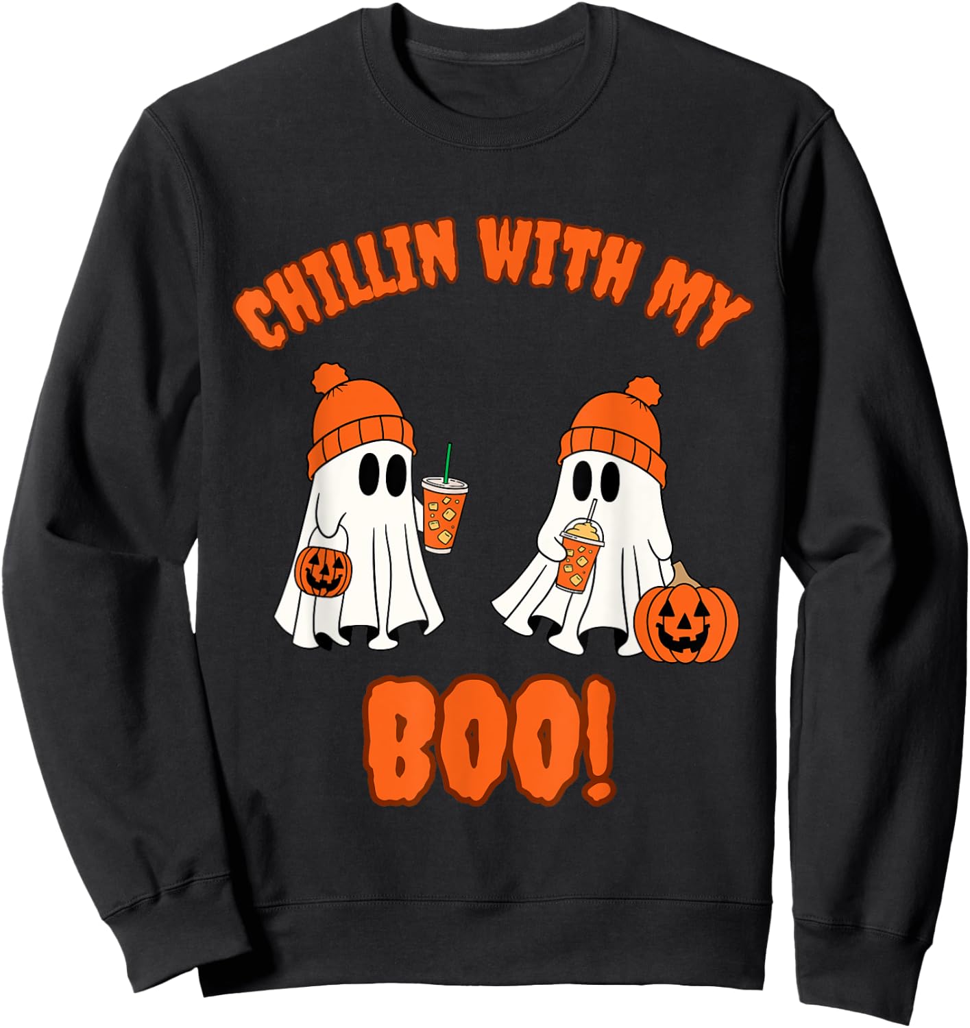 Chillin With My Boo Sweatshirt - Sweatshirt | Black