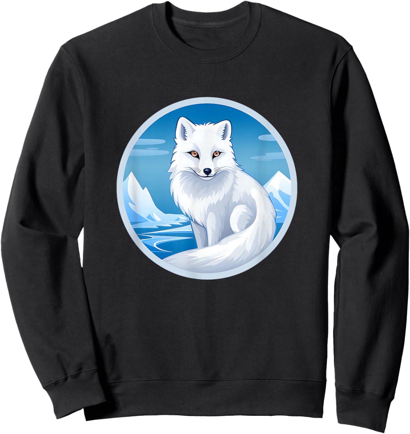 Arctic Fox Artic Animals Cute Artic Fox Lover Sweatshirt - Sweatshirt | Black