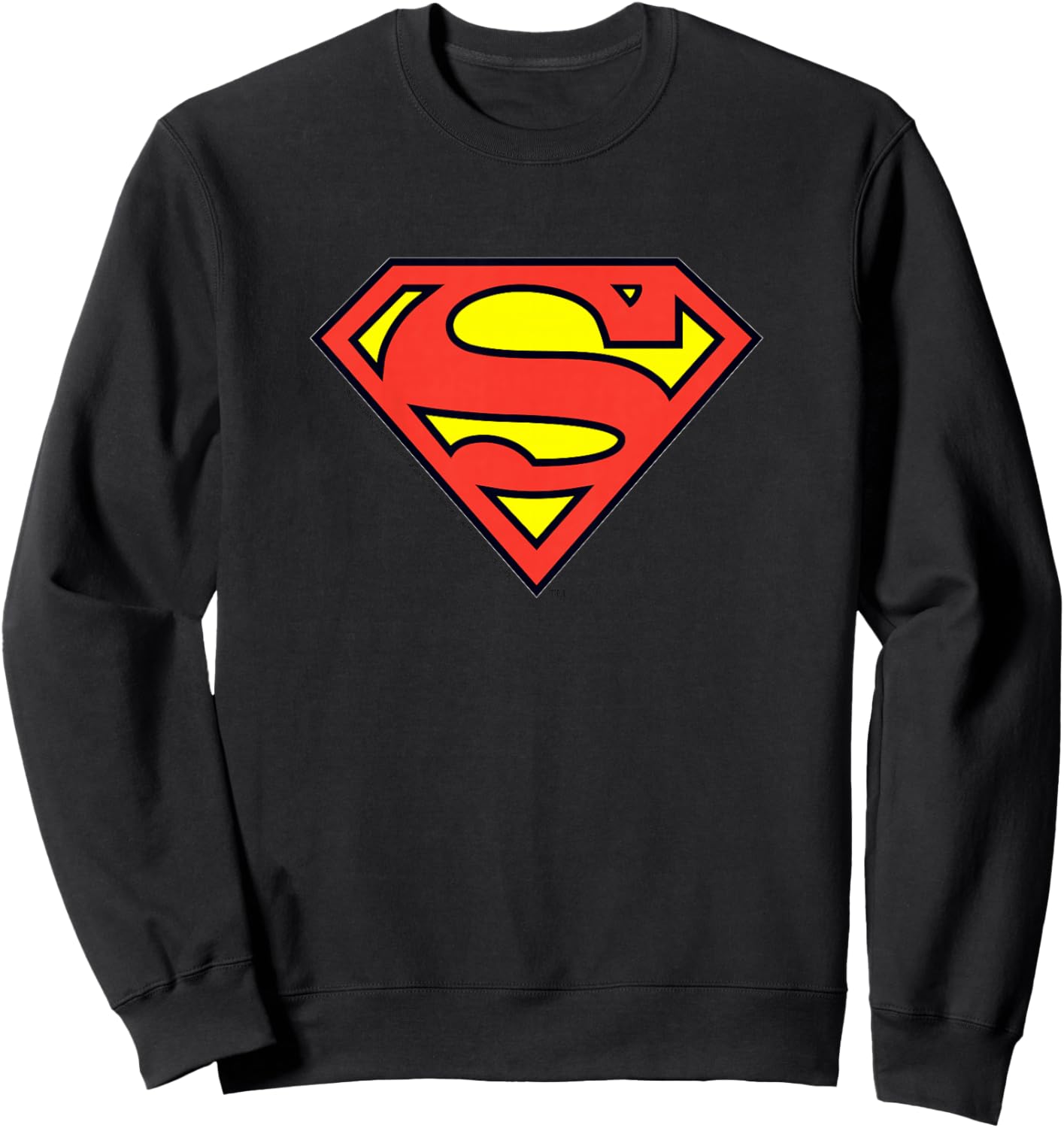 Kids DC Comics Superman Vintage Super Hero Youth Logo Sweatshirt - Sweatshirt | Black