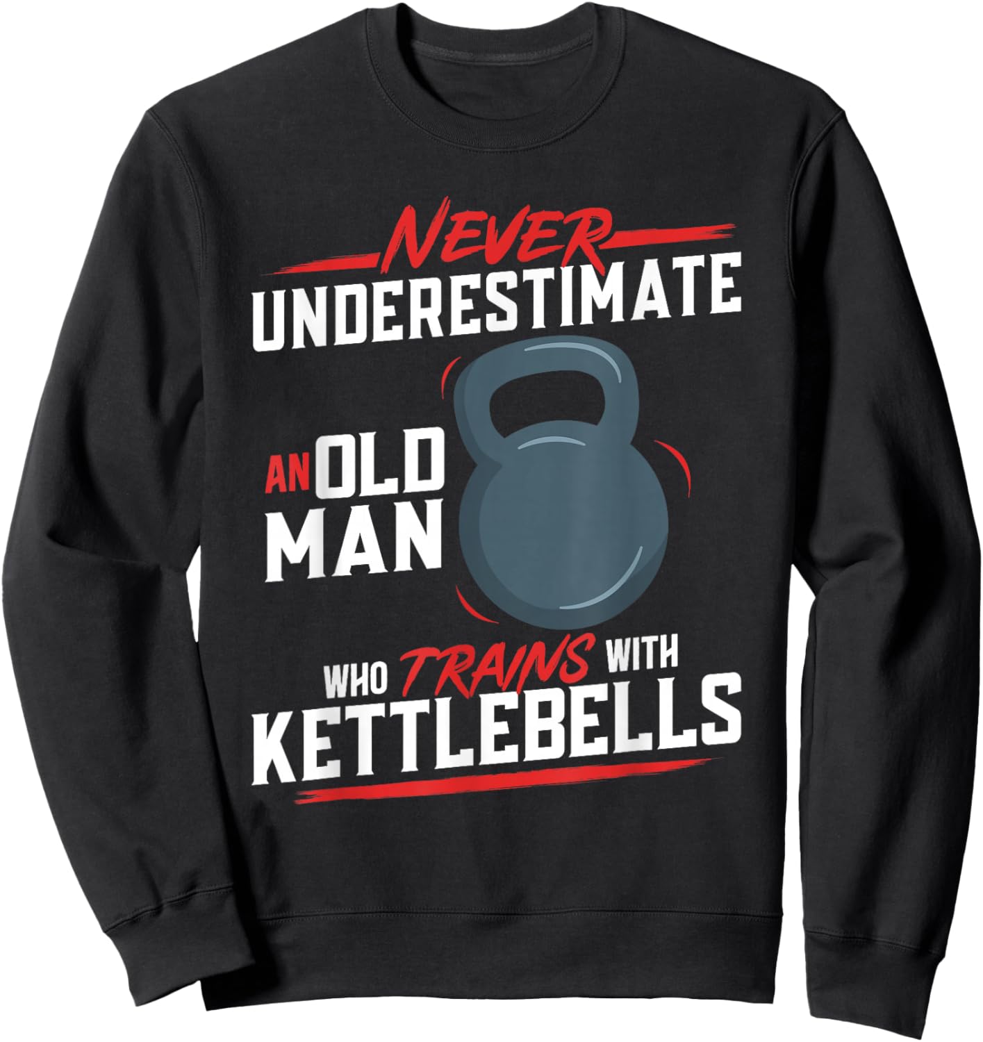Kettlebell Workout Fitness Training Kettlebell Sweatshirt - Sweatshirt | Black