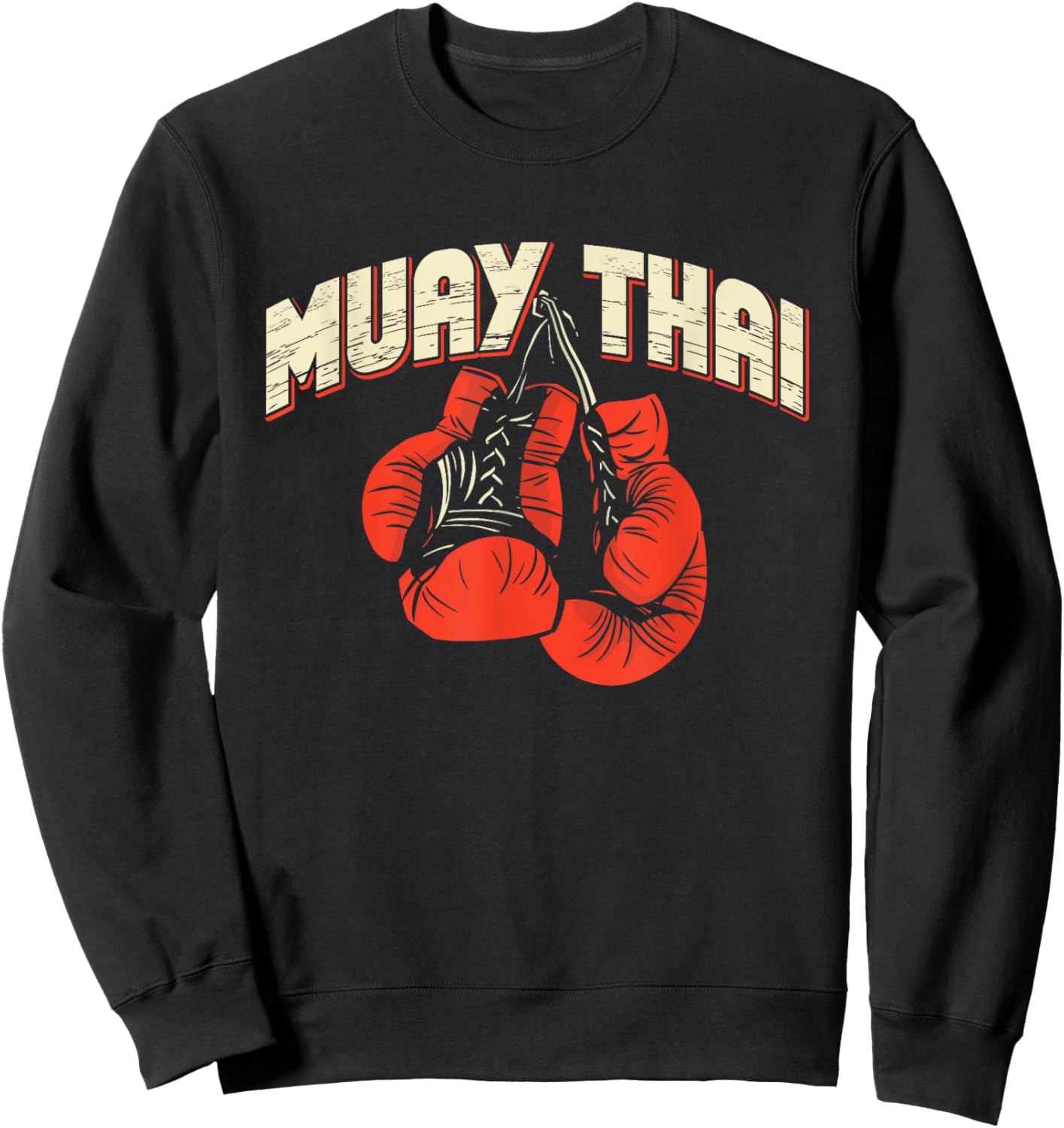 Muay Thai Boxing Martial Arts – Kickboxing Sweatshirt - Sweatshirt | Black