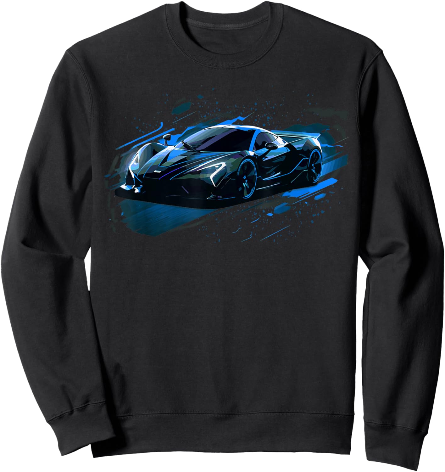 Exotic Concept Sports Car Supercar Luxury Hypercar Graphic Sweatshirt - Sweatshirt | Black