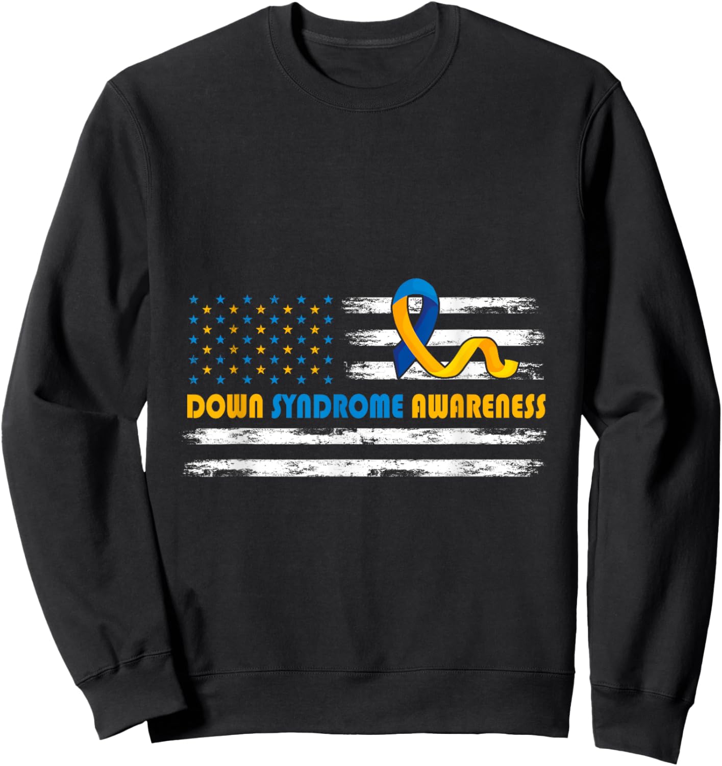 Down Right Perfect World Down Syndrome Awareness Day 3 21 Sweatshirt - Sweatshirt | Black