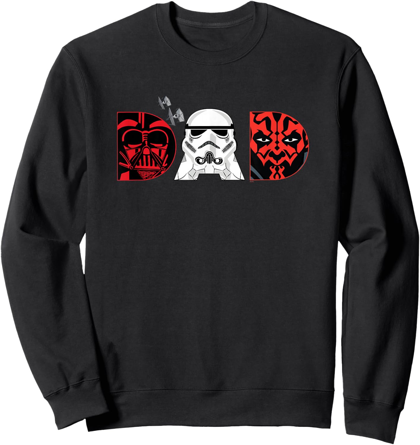 Star Wars Darth Vader Darth Maul Dad Father’s Day Birthday Sweatshirt - Sweatshirt | Black