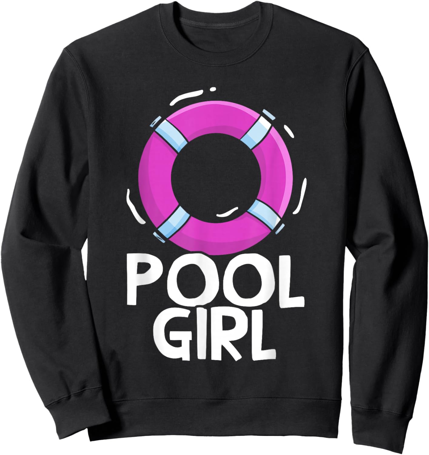 Pool Girl Rescuer Swimming Attendants Attendant Sweatshirt - Sweatshirt | Black