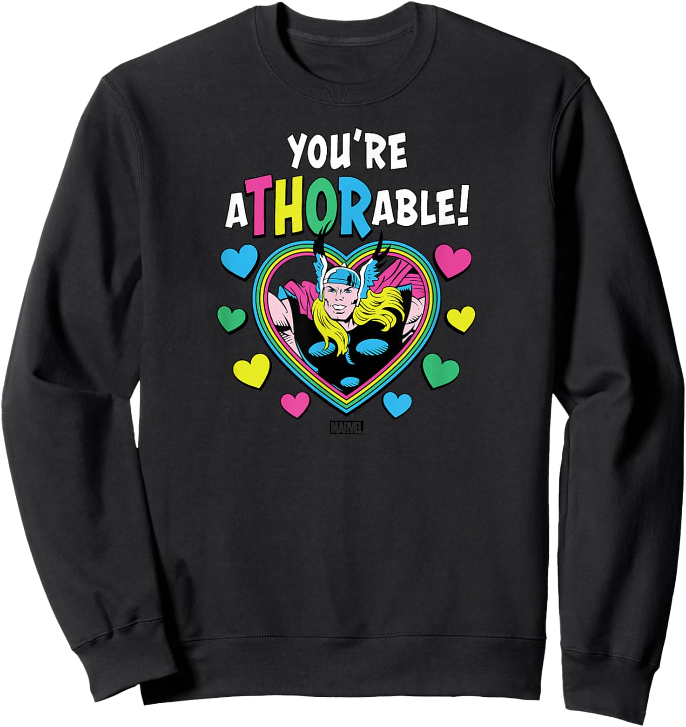 Thor - You're A'Thor'able Valentine's Day Sweatshirt - Sweatshirt | Black