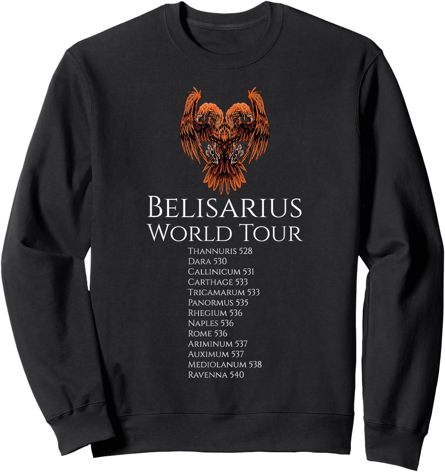 Byzantine History - Belisarius World Tour - Medieval Novel Sweatshirt - Sweatshirt | Black