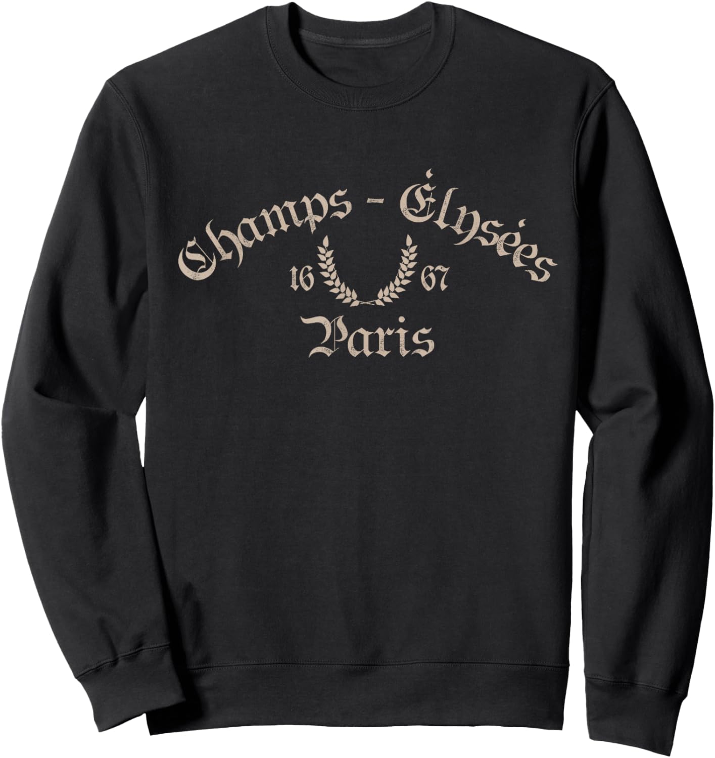 Champs-Elysees Paris France Destination Travel Culture Sweatshirt - Sweatshirt | Black