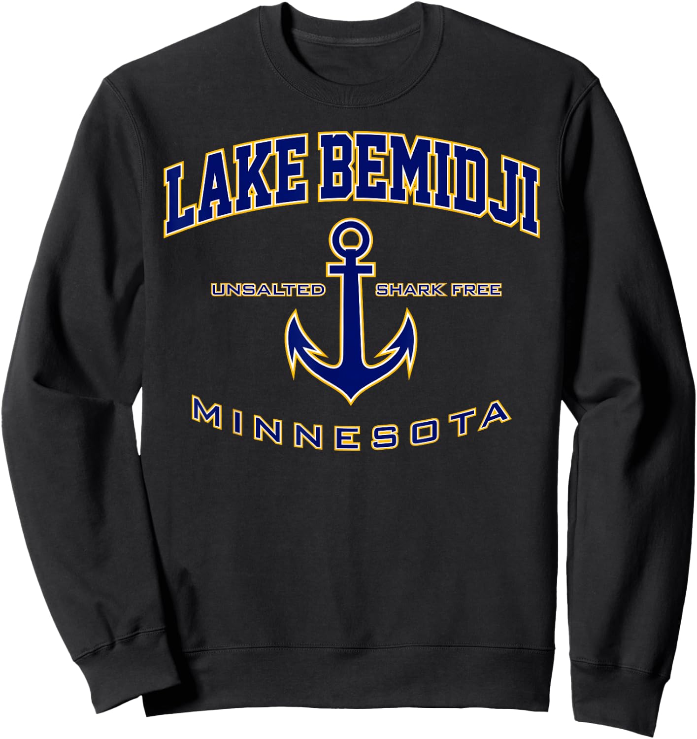 Lake Bemidji MN Shirt , Men, Girls & Boys Sweatshirt - Sweatshirt | Black