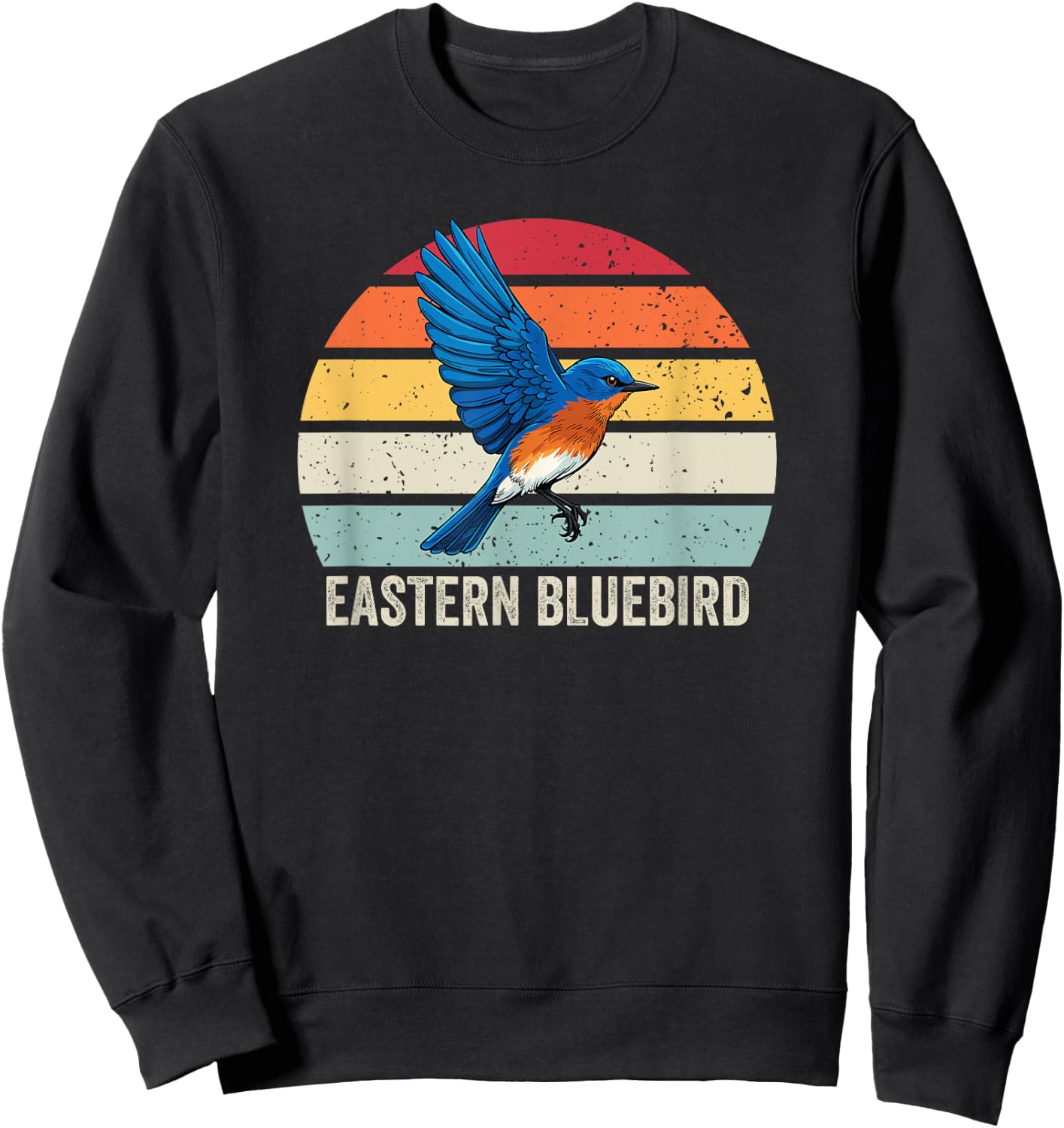 Eastern Bluebird Vintage Sunset, Eastern Bluebird Sweatshirt - Sweatshirt | Black