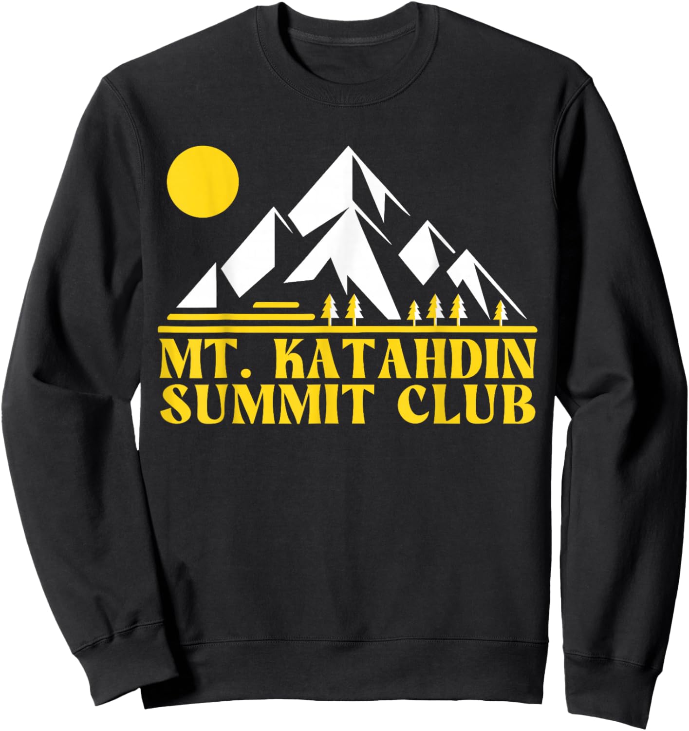 Mount Katahdin Summit Club, Mt Katahdin Sweatshirt - Sweatshirt | Black