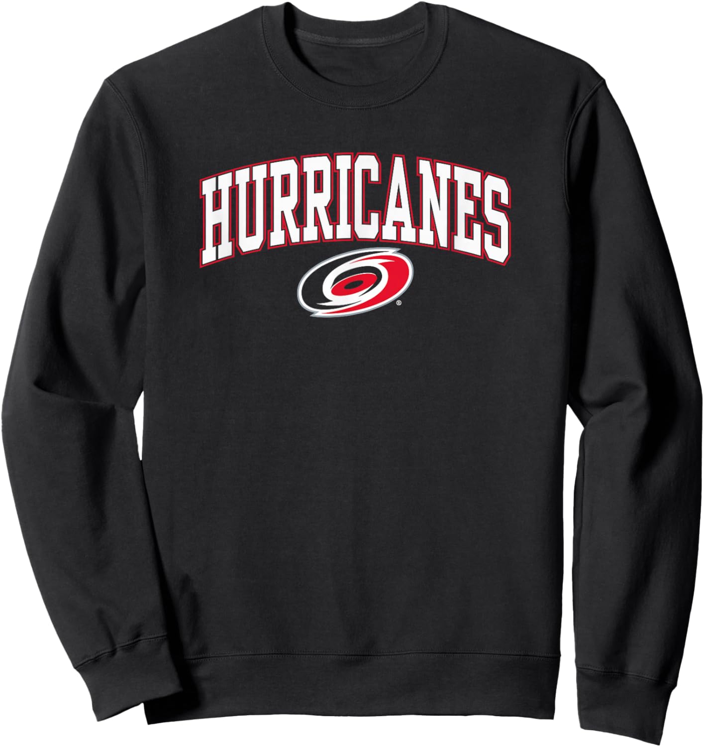 Carolina Hurricanes Arch Over Black Officially Licensed Sweatshirt - Sweatshirt | Black
