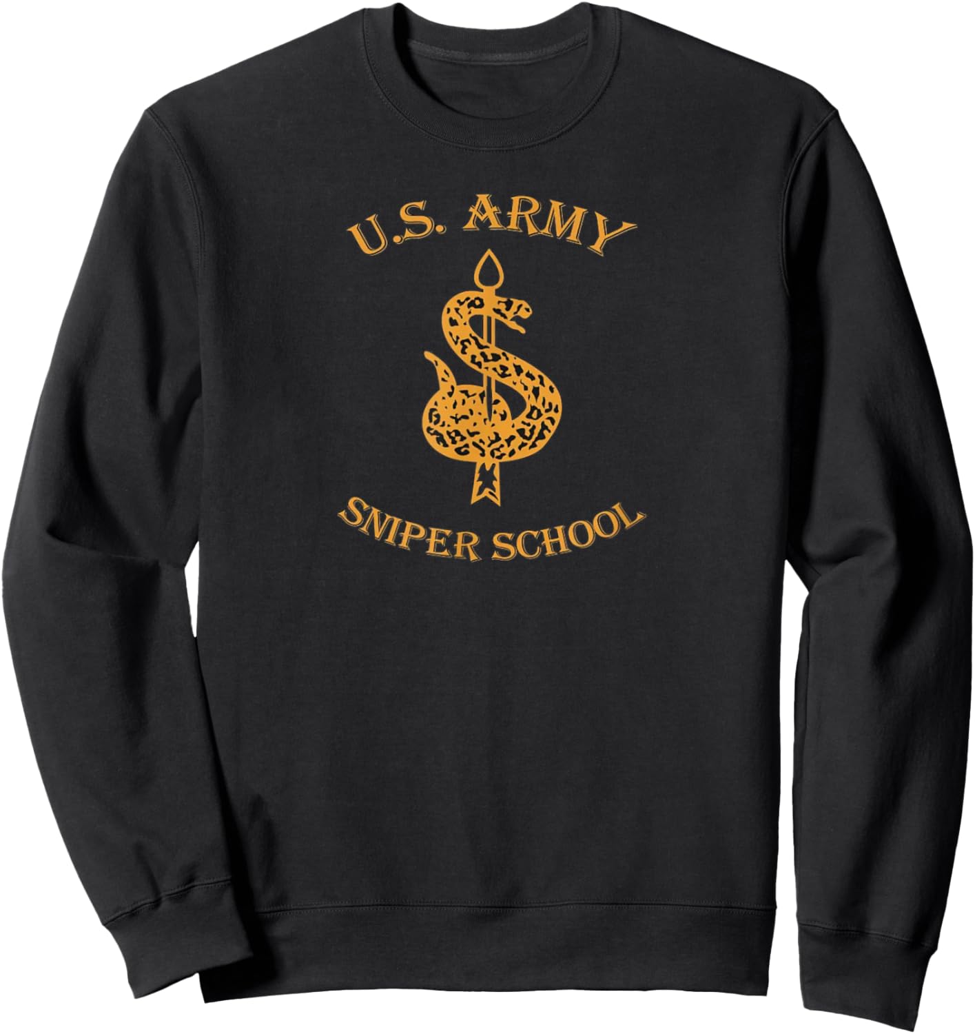 Army Sniper School Marksmanship Long-range Precision Sweatshirt - Sweatshirt | Black