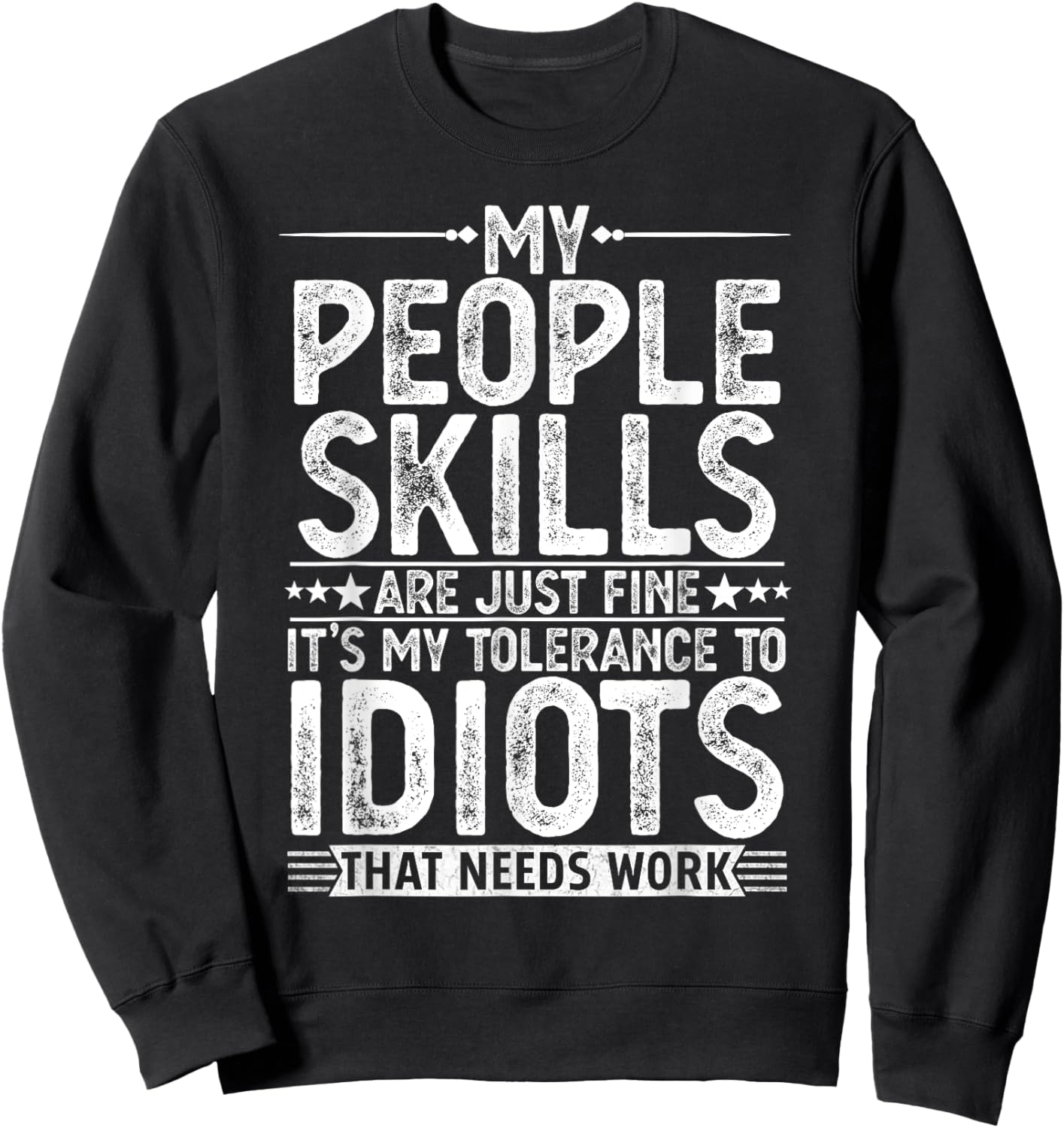 Funny Graphic Gifts Women Sarcastic Novelty Sweatshirt - Sweatshirt | Black