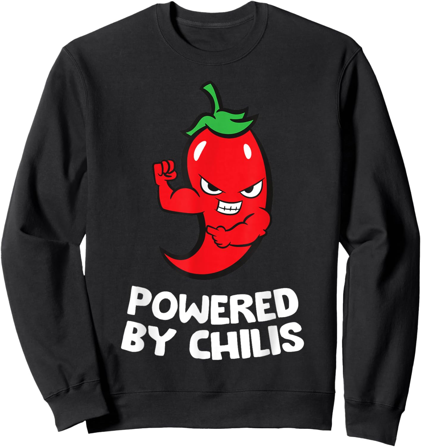 Powered By Chilis Sweatshirt - Sweatshirt | Black