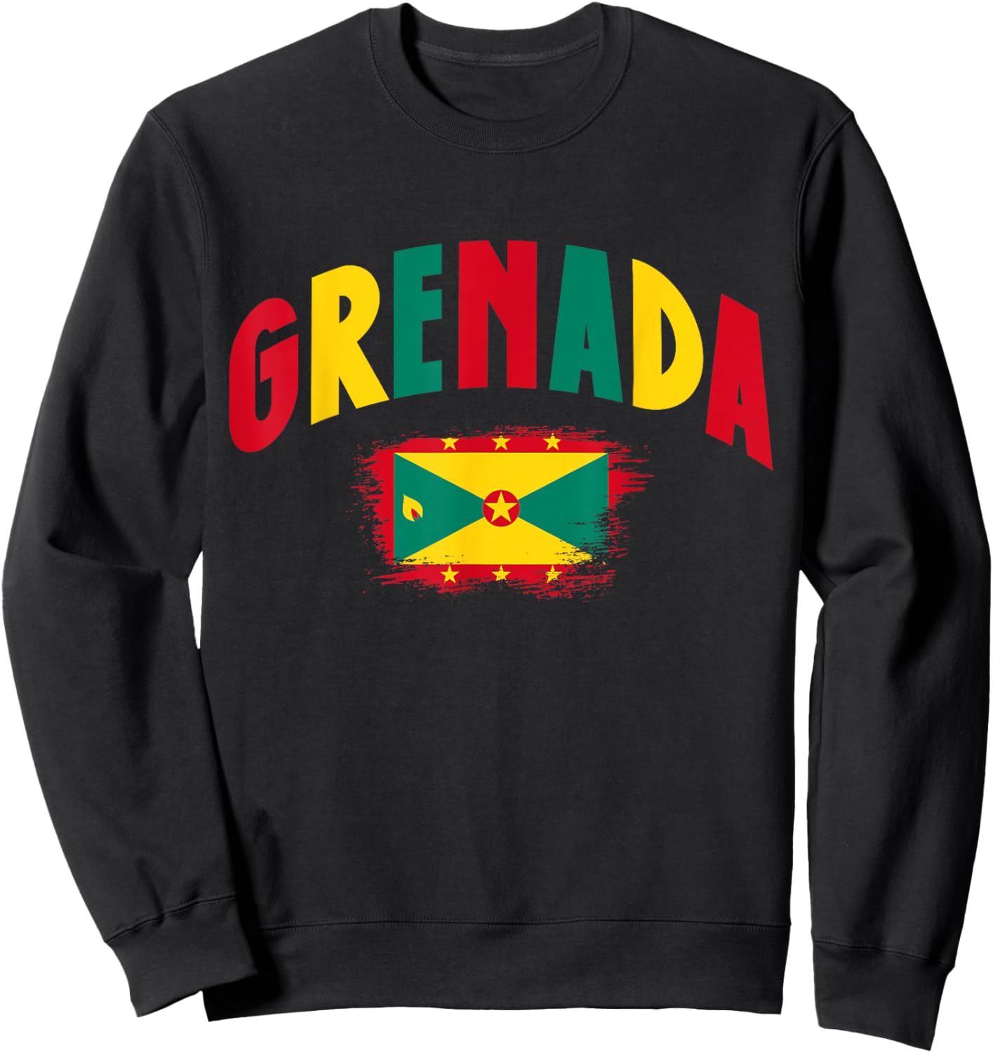 Grenada Grenadian Flag Pride Souvenir Sweatshirt - Sweatshirt | Black