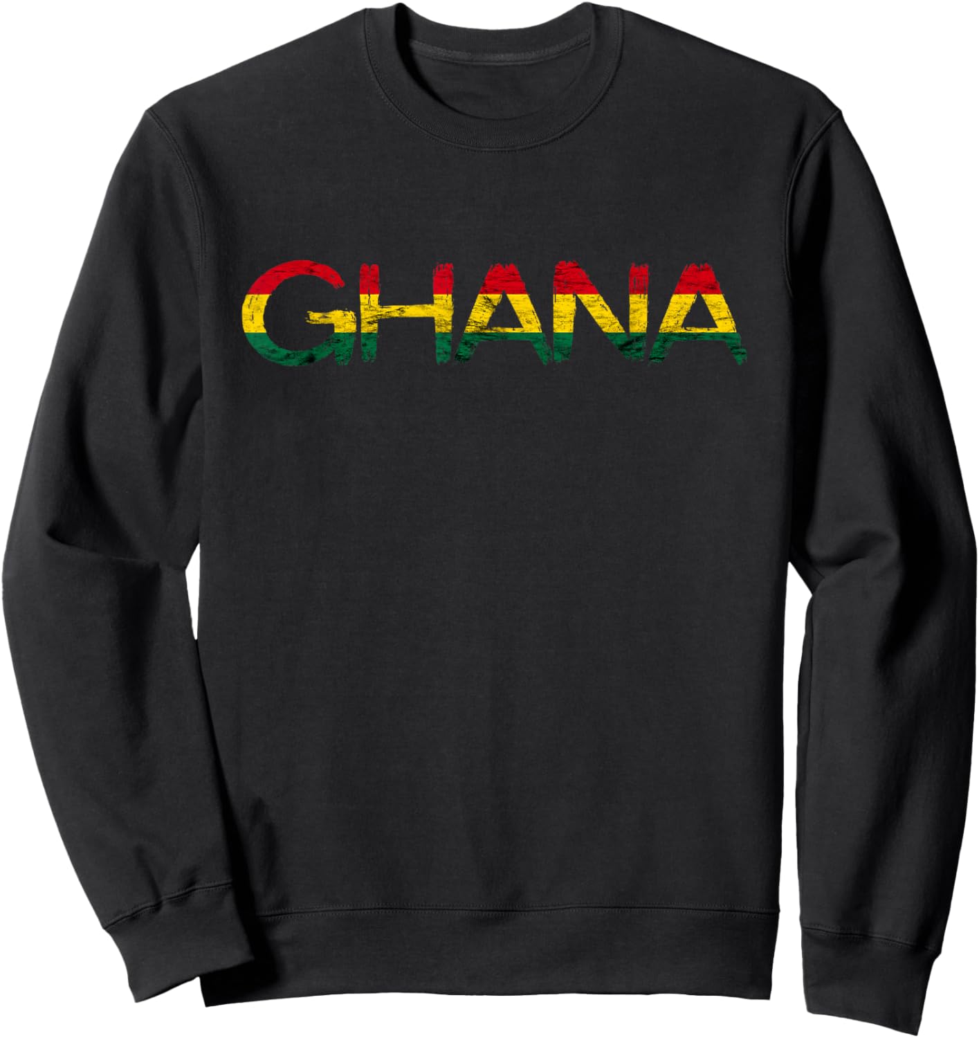 Ghanese Roots Ghana Africa Vintage Ghana Flag Ghanese Pride Sweatshirt - Sweatshirt | Black