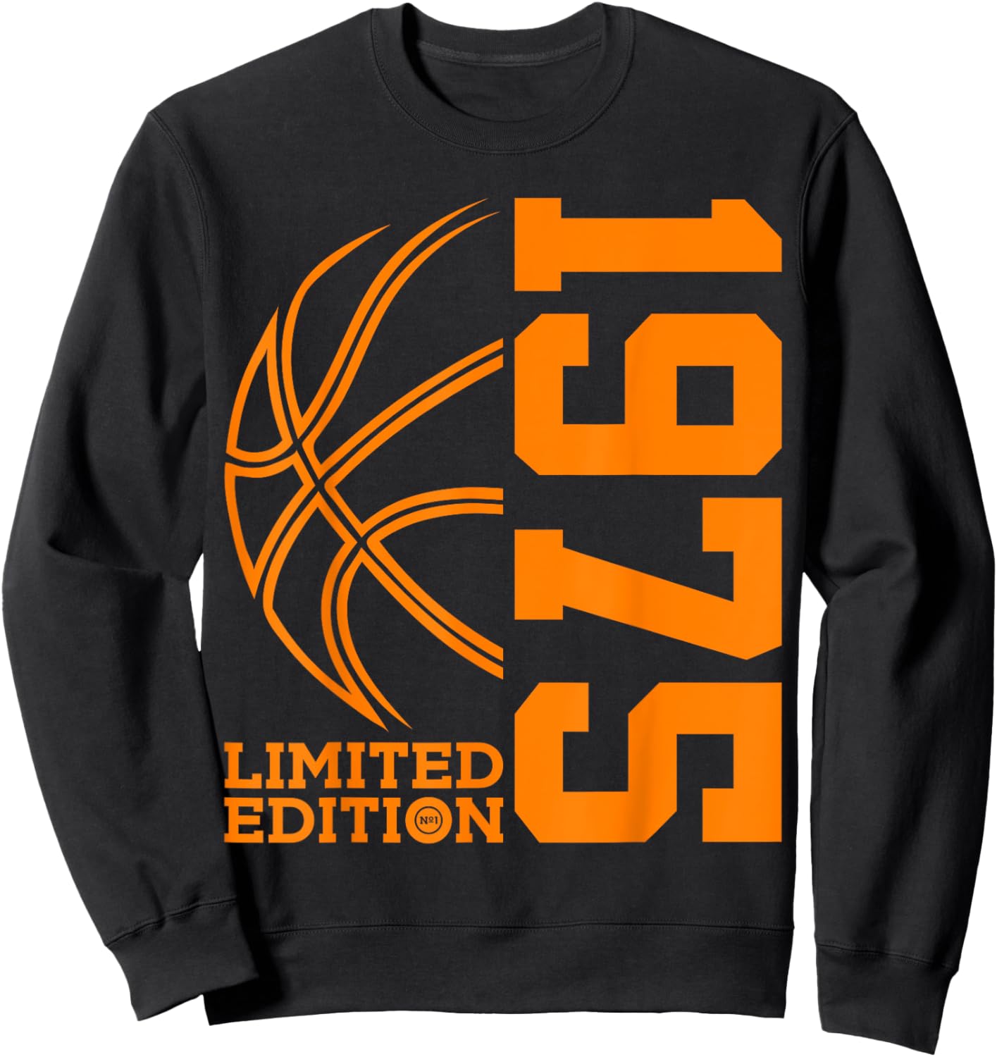 50th BIRTHDAY BASKETBALL LIMITED EDITION 1975 Sweatshirt - Sweatshirt | Black