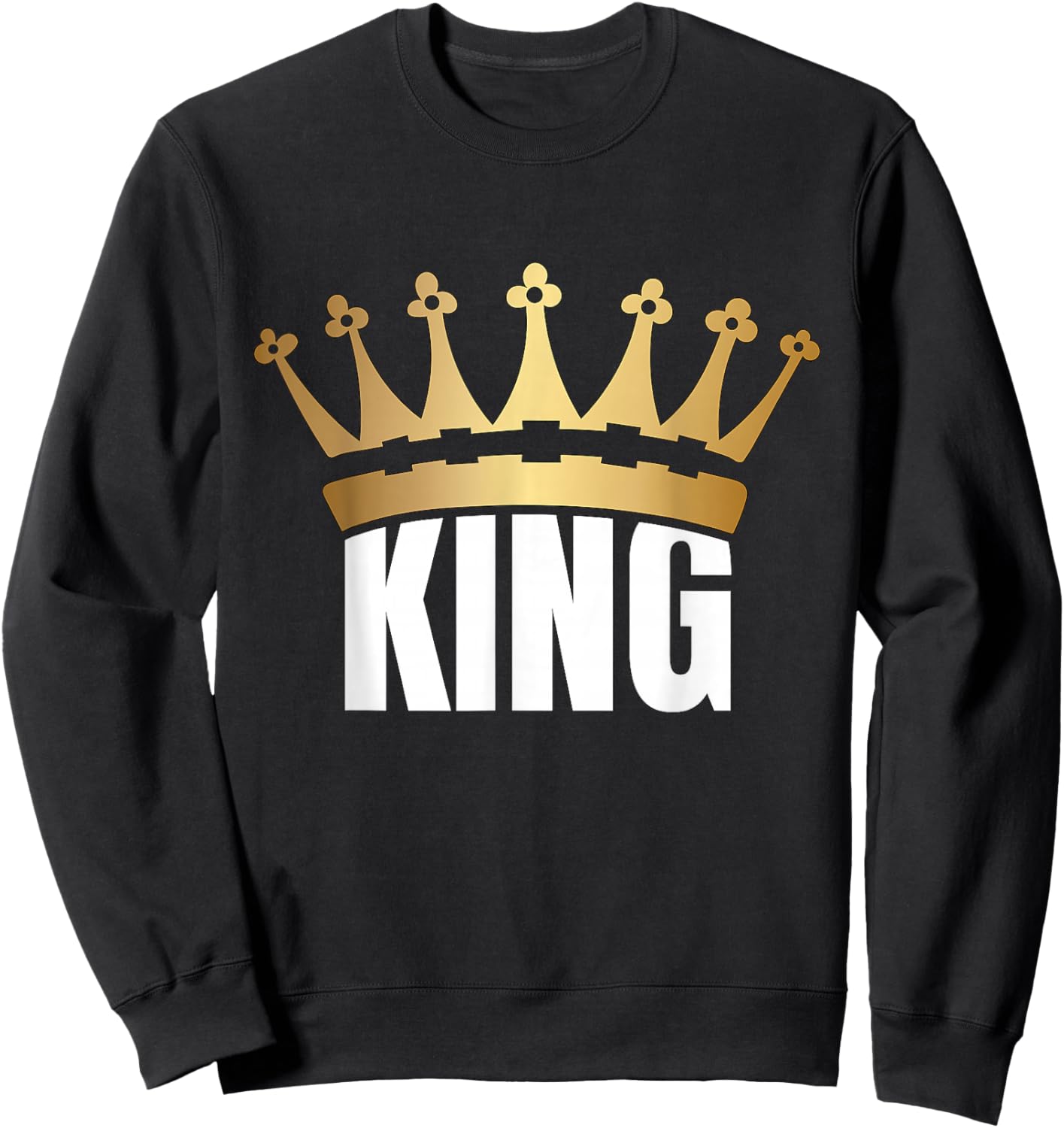 King Crown Gold Sweatshirt - Sweatshirt | Black