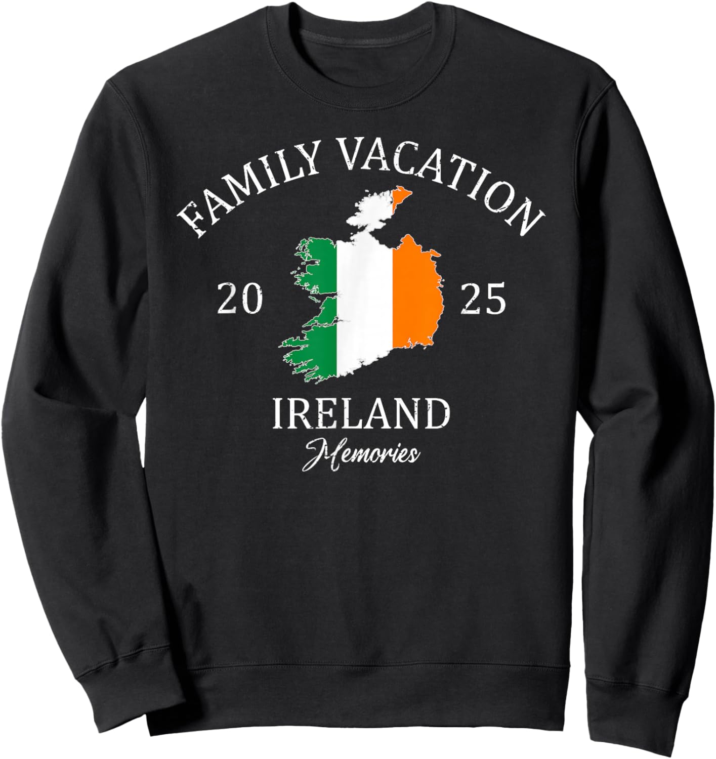 Family Vacation Ireland 2025 | Family Travel Squad Sweatshirt - Sweatshirt | Black