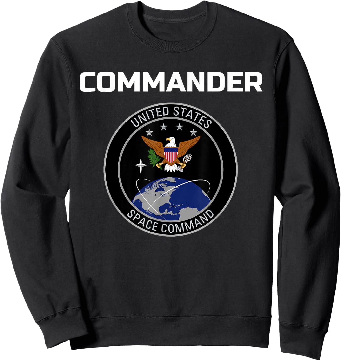 Commander United States Space Command Sweatshirt - Sweatshirt | Black