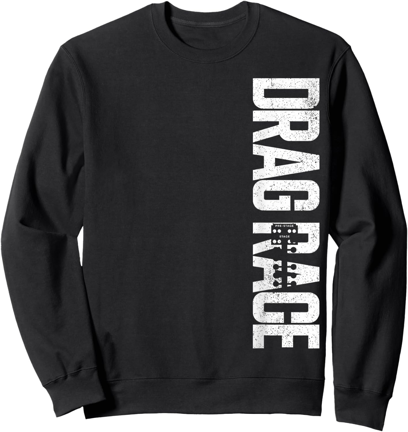 Drag Racing Race Car Vintage Drag Race Sweatshirt - Sweatshirt | Black