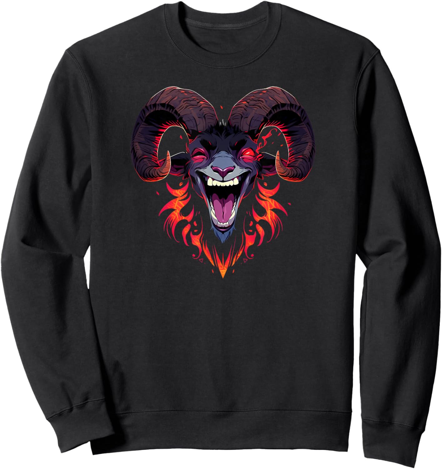 Laughing Goat Vegan Gift Sweatshirt - Sweatshirt | Black