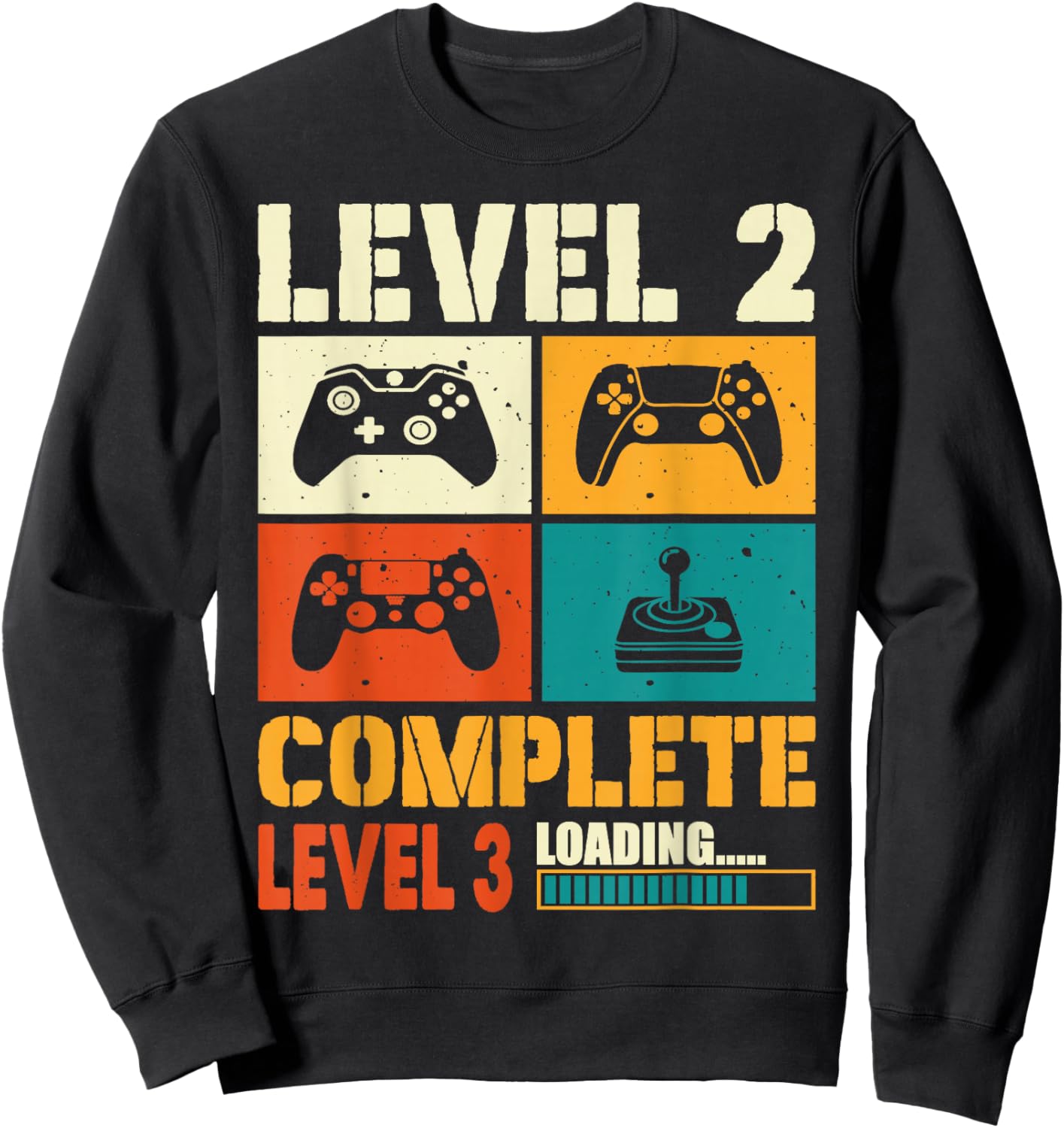 Level 2 Complete Level 3 Loading 2nd Wedding Anniversary Sweatshirt - Sweatshirt | Black