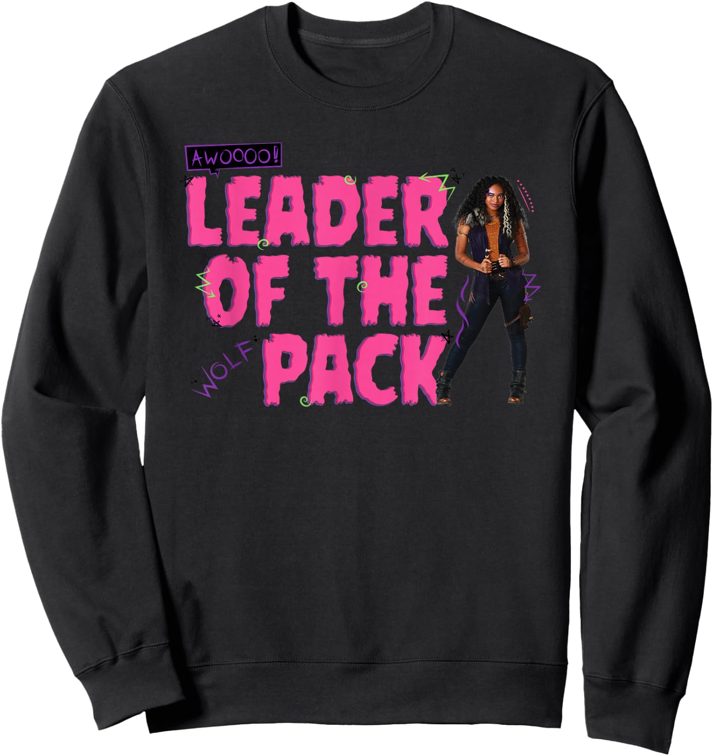 Zombies 2 - Willa Leader of The Werewolf Pack Sweatshirt - Sweatshirt | Black