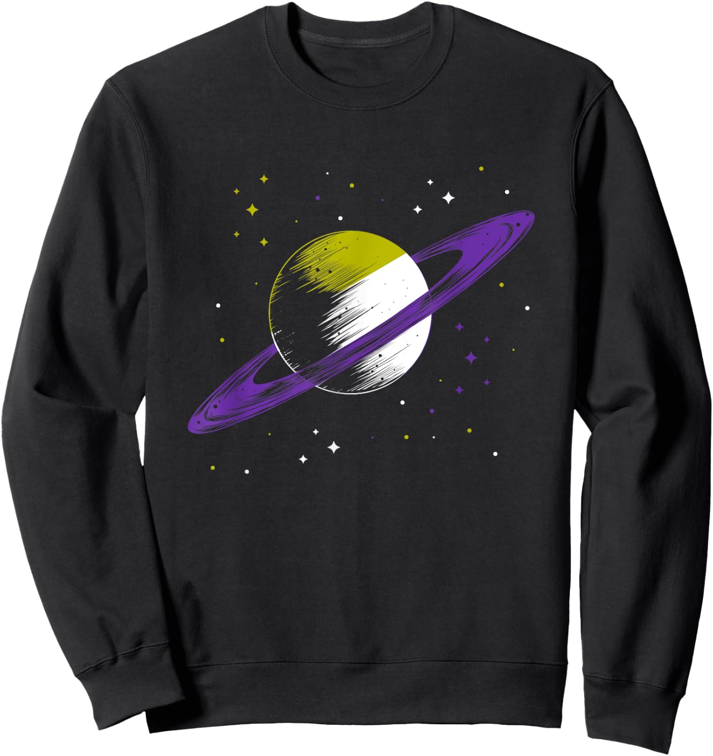 Saturn Non Binary Sweatshirt - Sweatshirt | Black