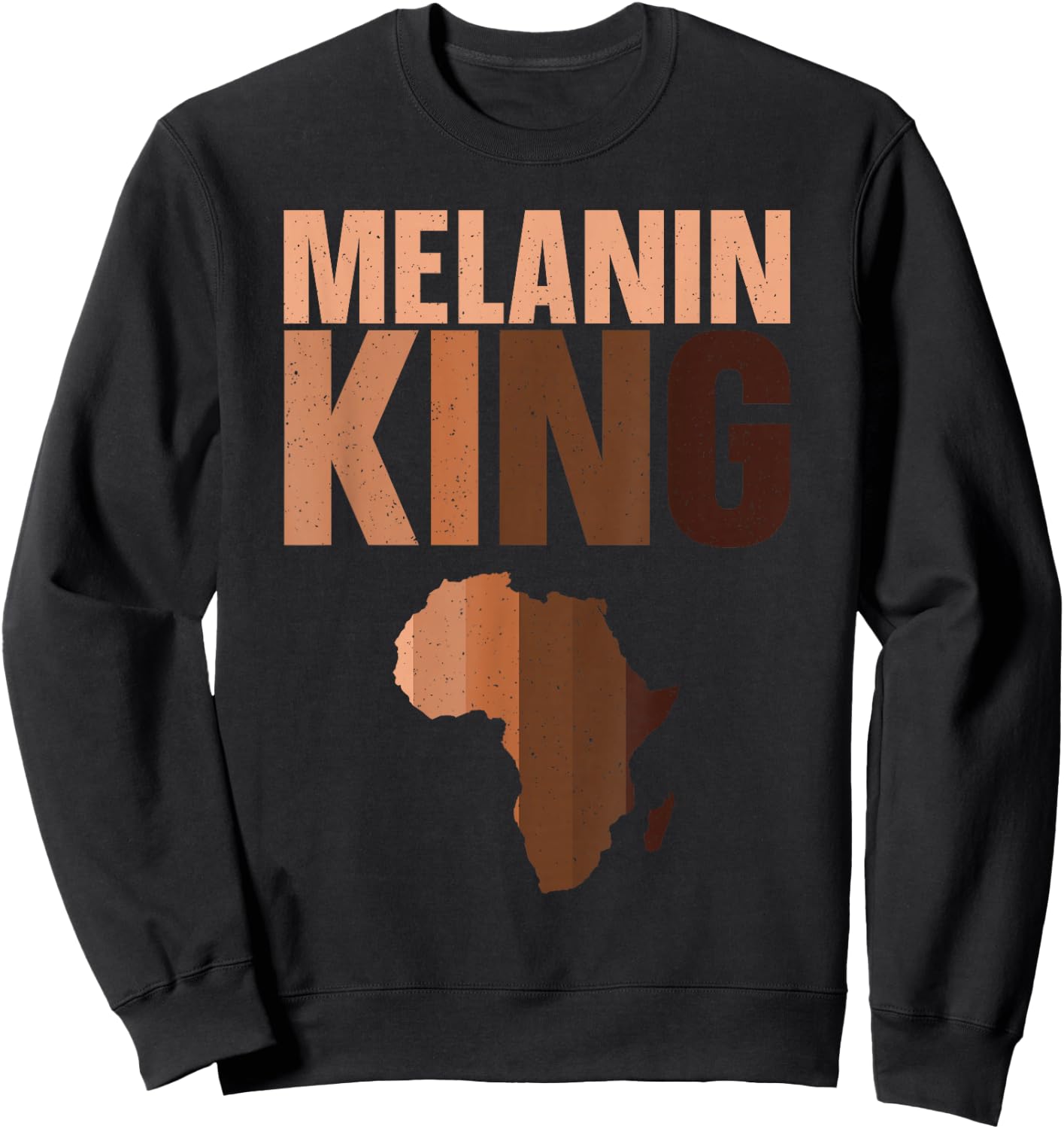 African King Design Boys African Print Melanin King Sweatshirt - Sweatshirt | Black