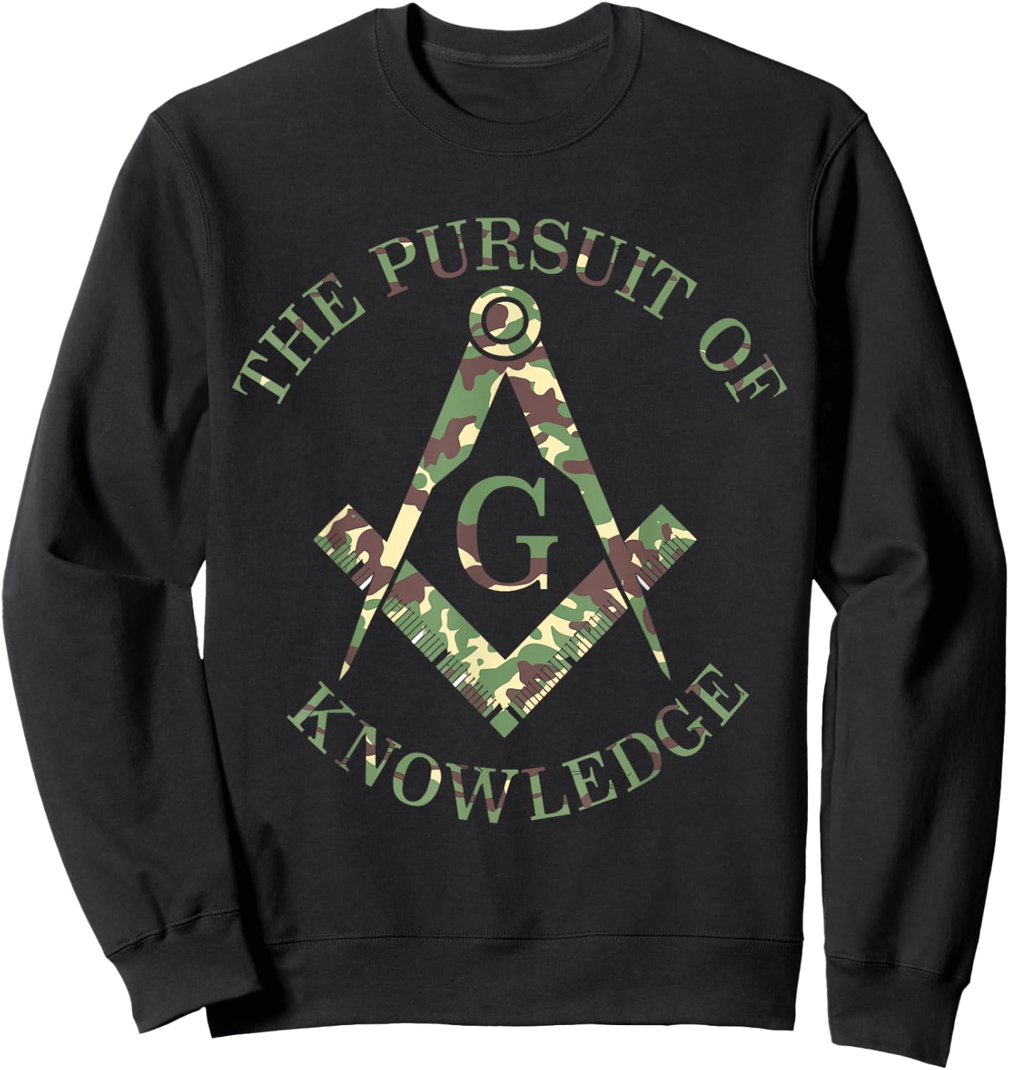 Mason Masonic Camo Freemason Sweatshirt - Sweatshirt | Black