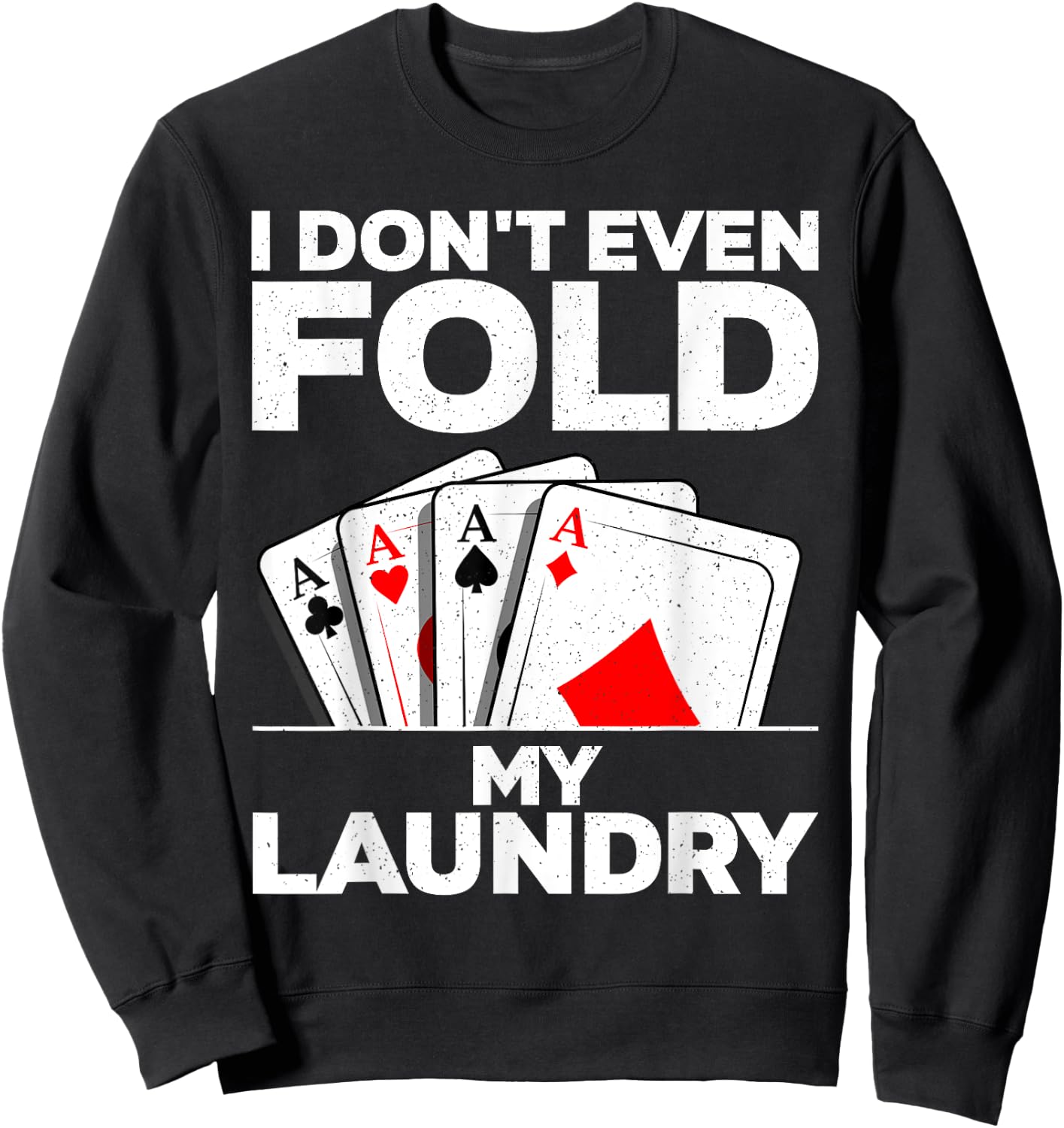 Funny Poker Design Women Poker Player Poker Lover Sweatshirt - Sweatshirt | Black