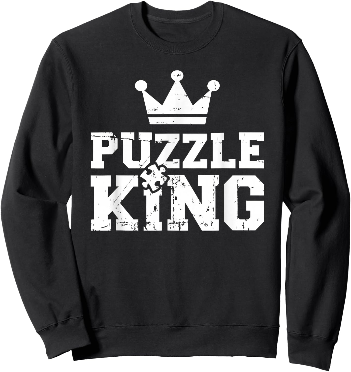 Jigsaw puzzle king Sweatshirt - Sweatshirt | Black