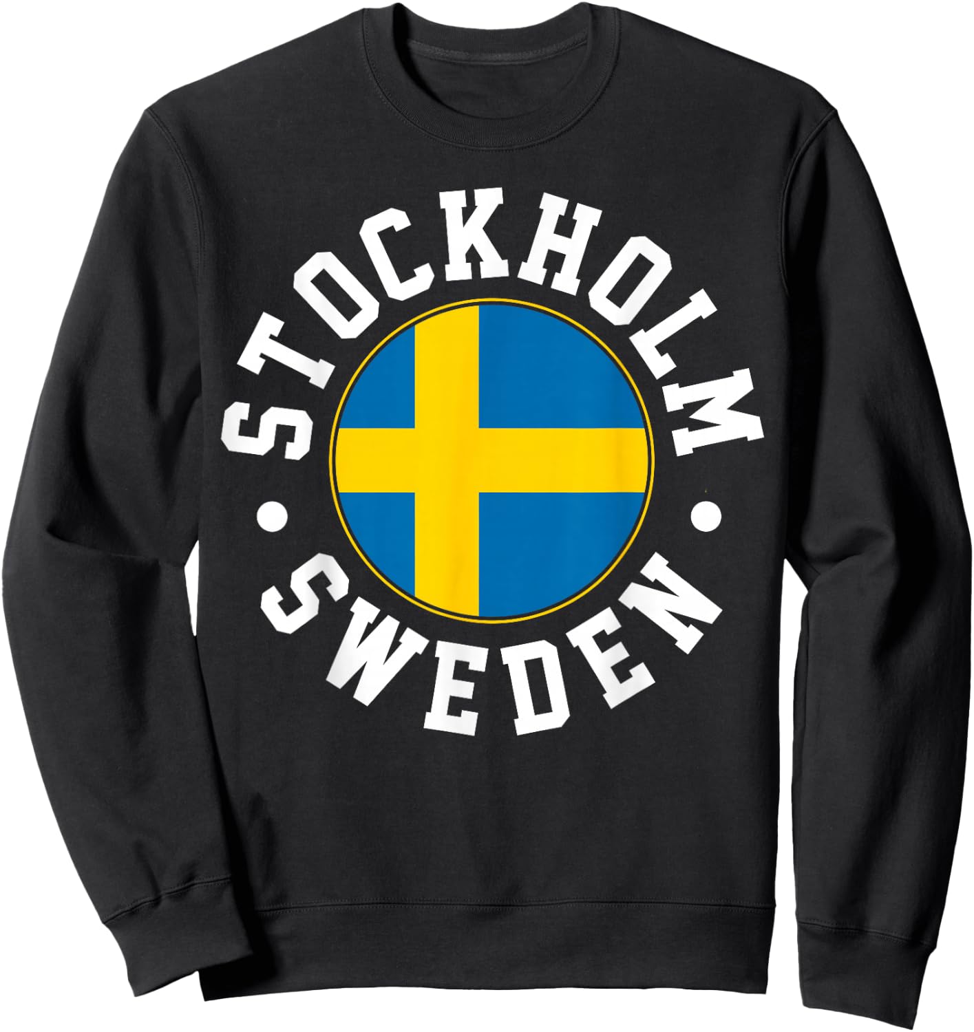 Stockholm Sweden Sweatshirt - Sweatshirt | Black
