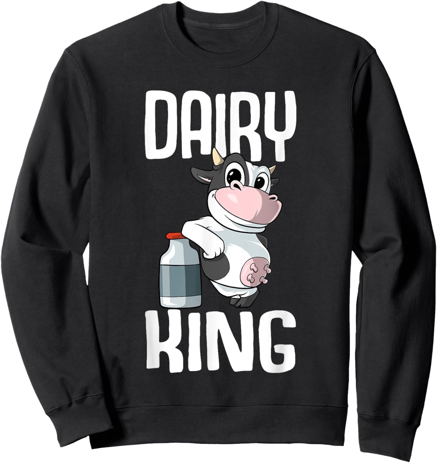 Dairy King Farmer Sweatshirt - Sweatshirt | Black